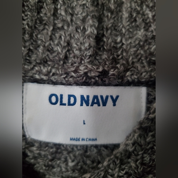 Old Navy Hooded Tunic Sweater, Size Large, Heather Gray - Picture 4 of 4